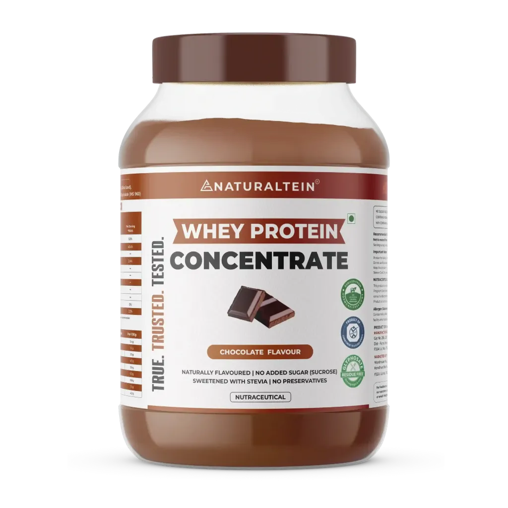 Naturaltein 100% Natural Whey Protein Concentrate – Chocolate (21.8g protein)