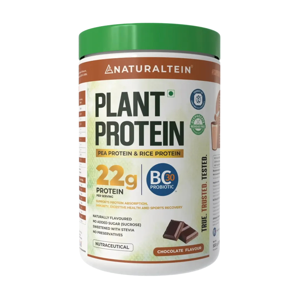 Naturaltein 100% Natural Plant Protein – Chocolate (22.1g protein)